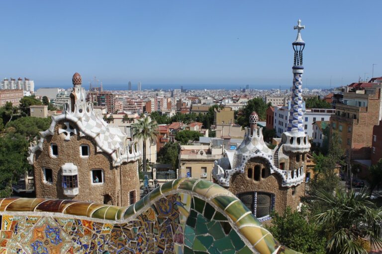 Ausblick über den Parc Güell in Barcelona
