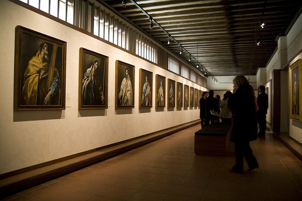 Saal mit Bilder von El Greco in Toledo