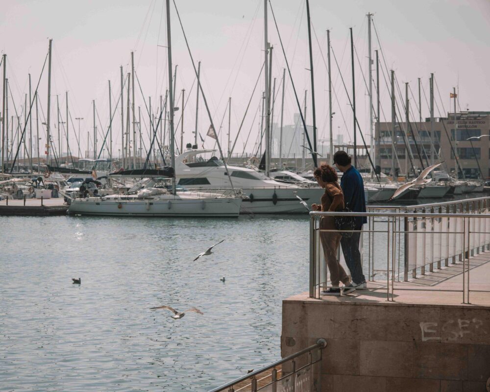 Segelboote im Hafen von Valencia