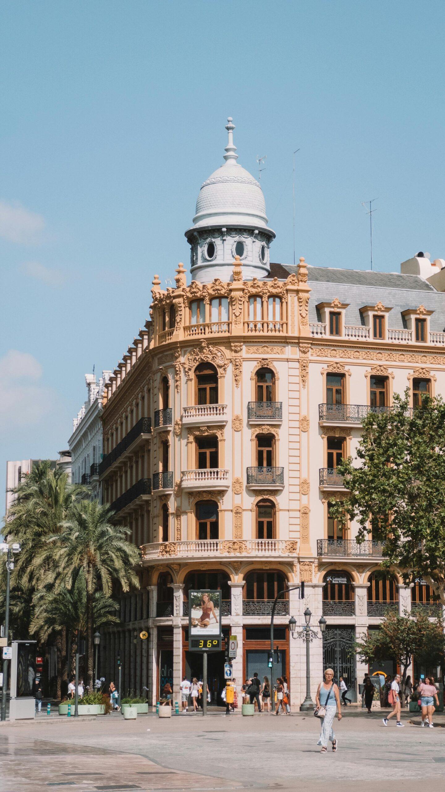 Hausfassade von Valencia
